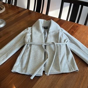 NWOT Express Womens Gray Winter Belted Coat Jacket